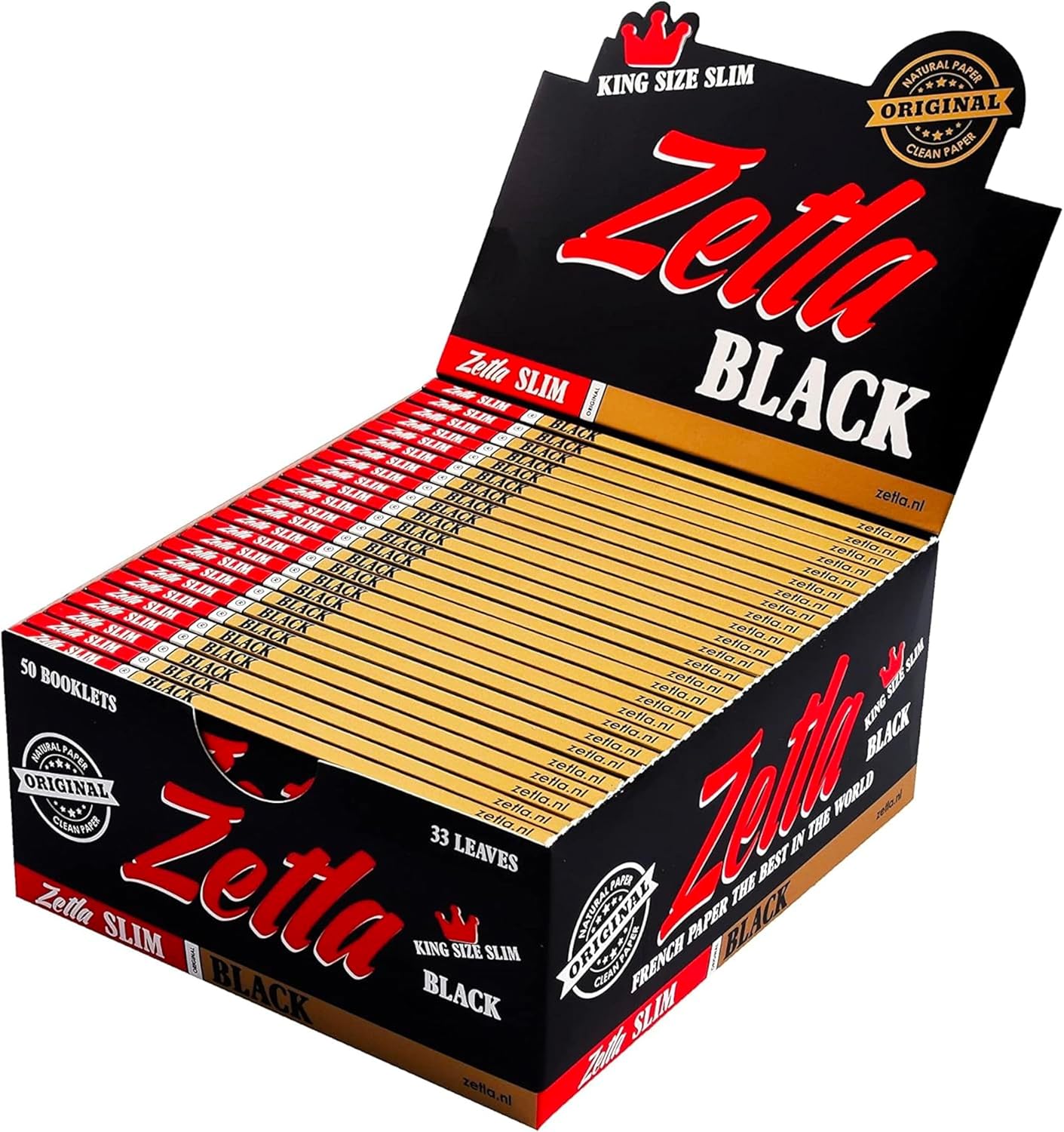Feuilles à rouler slim noir 🖤 "Zelta black"