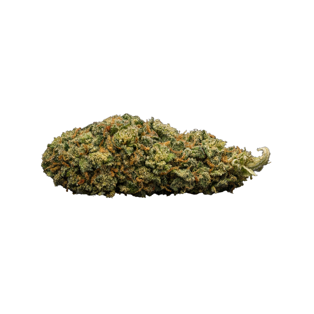 Fleur CBD+ 50% "Berry Cream" dense et aromatique, idéale pour la relaxation, disponible en boutique cbd caen et collections Fleurs CBD +, Get High.