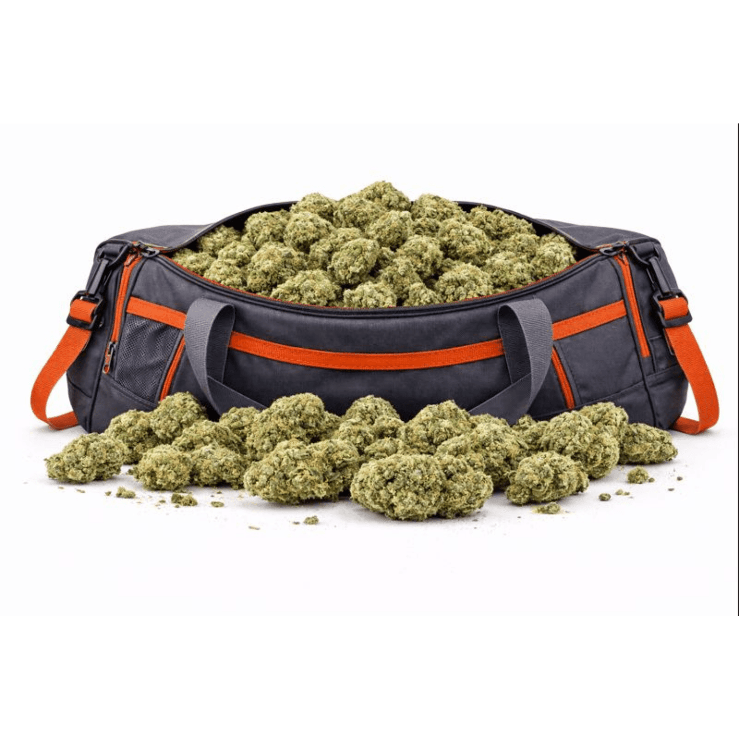 Sac de sport rempli de Fleur CBD "Gorilla Glue" de qualité, idéale pour les amateurs de Fleurs CBD et CBD Naturel.