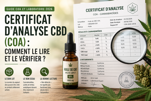 Certificat d’analyse CBD : lire un COA