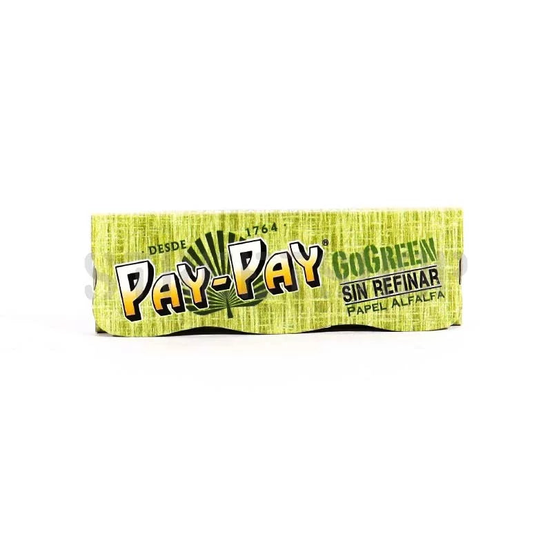 Feuilles Pay-Pay Go Green éco-responsables, pour un roulage propre, disponibles dans Nos Feuilles & Blunts parmi Nos Petits Prix.