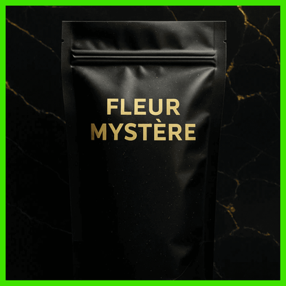 Sachet Mystère CBD en pack avec mélange aléatoire de fleurs CBD naturel, idéal pour découvrir nos promos et exclusivités à Caen.