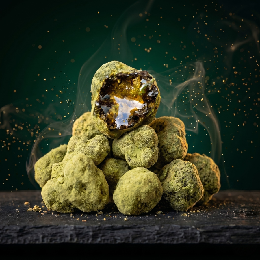 Moonrock CBC premium compact et couvert de pollen, sélection aromatique CBD Pas Cher 14