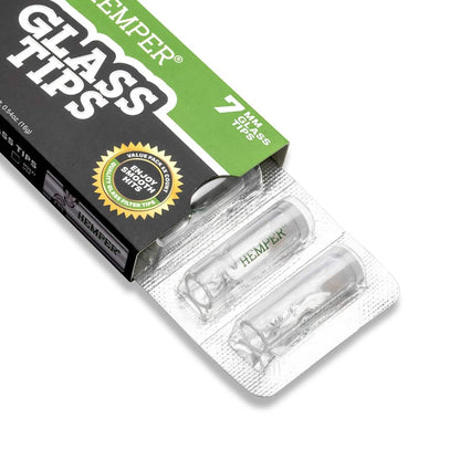 Filtres en verre Hemper sous blister, boîte ouverte