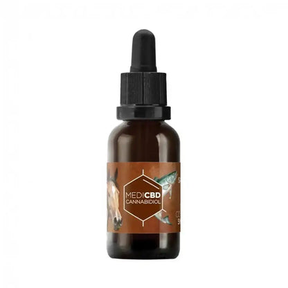 Huile CBD cheval MediCBD 10% flacon pipette ambré 30ml – cannabidiol saumon oil spécial équidés, complément bien-être naturel cheval stress articulations, achat pas cher livraison France